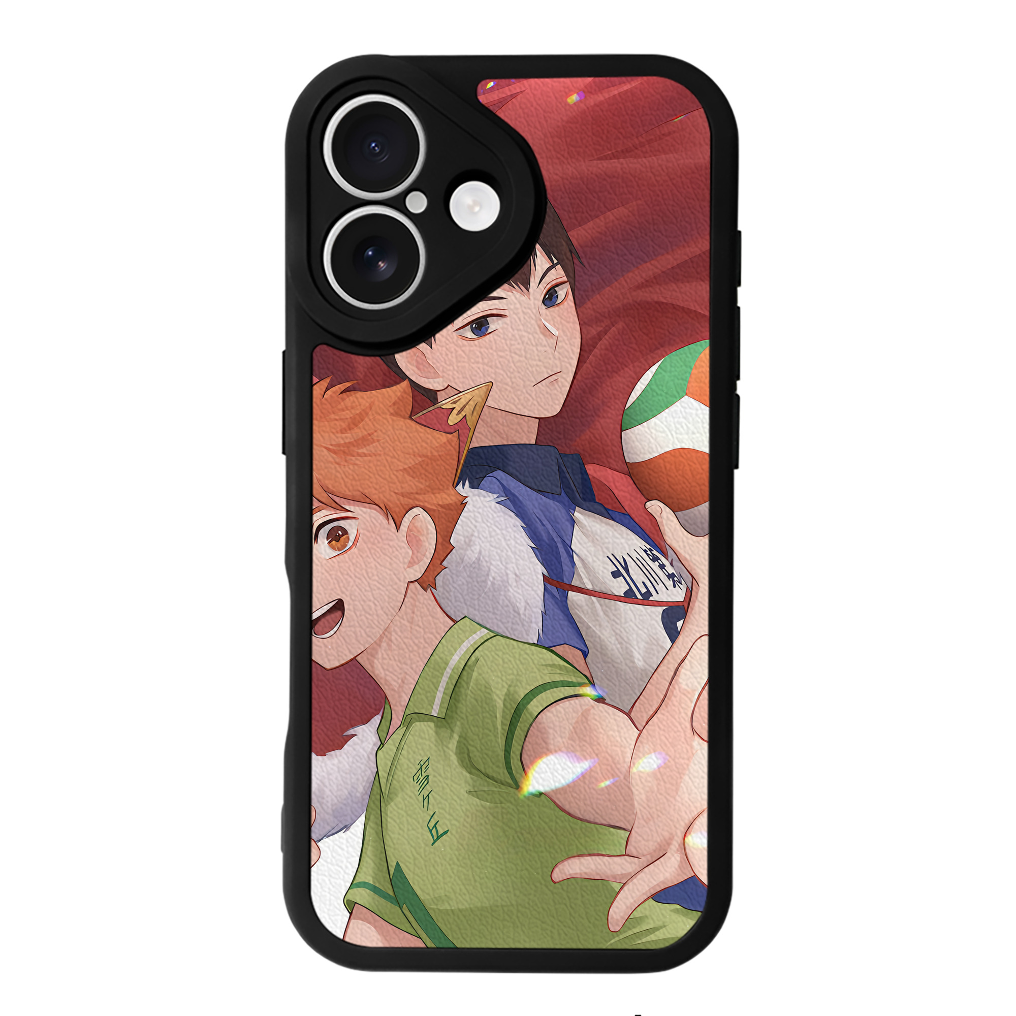 （画像用） ハイキュー!! Haikyu!! 【iPhone 16シリーズ対応】シリコンスマホケース（レザー調） 材質：シリコン